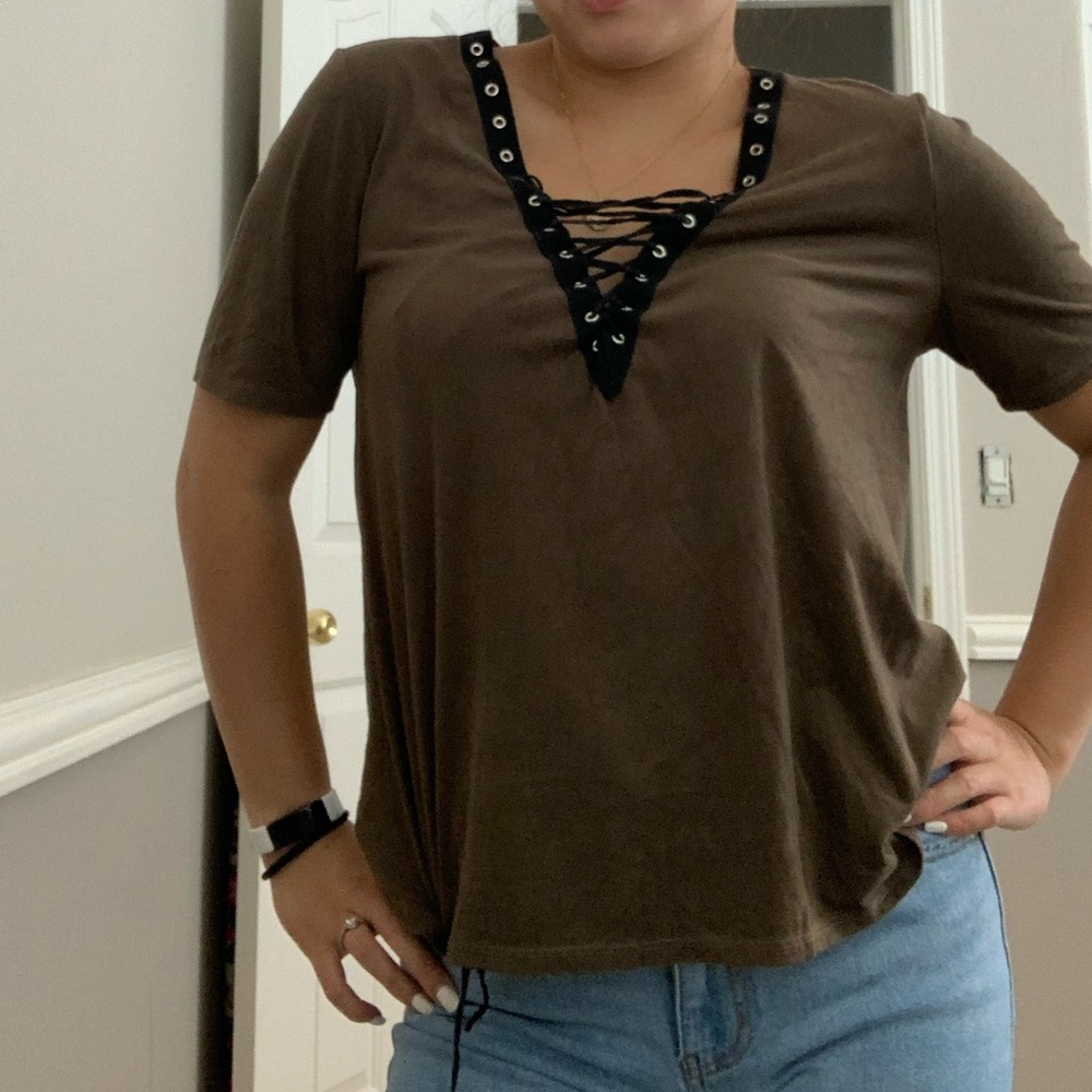 Dark green top